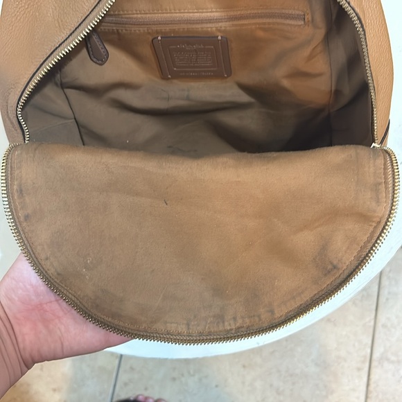 Coach F30550 Charlie Light Pebbled Leather Medium Backpack - Picture 12 of 13